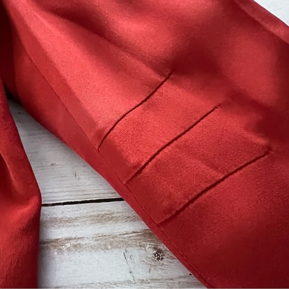 Rebecca Minkoff Silk Jacket in Orange and Pink size Medium - Picture 8 of 15